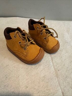 Unbranded Toddler Tan Lace-Up Walker Boots